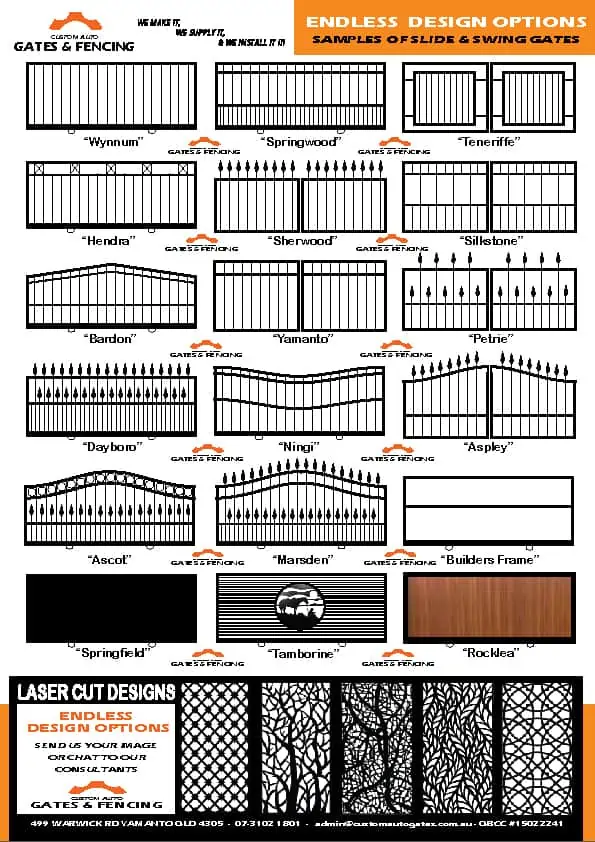 sample of gate designs